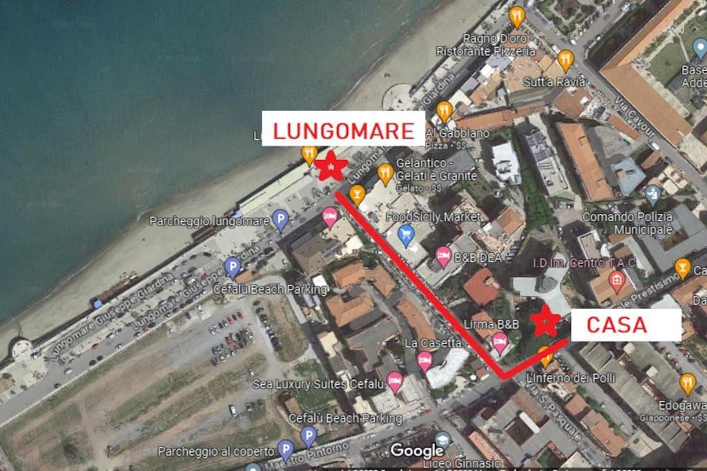 New Sea House Vicino La Spiaggia Del Lungomare Apartment Cefalù Exterior foto